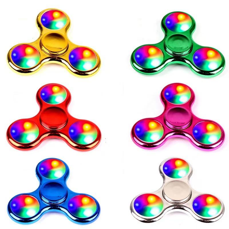 Multi Mode Visual Sensory Light Spinner Transparent Crystal LED Fidget ...