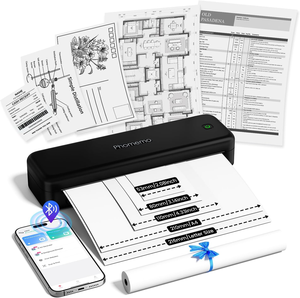 Imprimante thermique sans encre <span class=keywords><strong>portable</strong></span> Phomemo M834 A4 300 dpi compatible avec les téléphones et les ordinateurs portables pour les voyages/bureau/maison - Product Image 1
