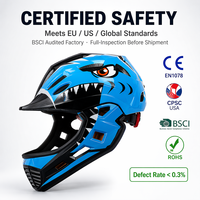 Casque de vélo pour enfants homologué CE/CPSC, casque intégral personnalisé OEM pour jeunes, casque de sécurité pour motocross, BMX, VTT, tout-terrain