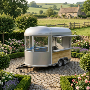 Fine Works Custom Street Electric Ice Cream <b>Coffee</b> Mobile Snack Fast Food Caravan Food Trailer CE Certified 1500kg Capacity - Product Image 1