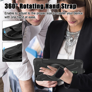 2019 Hot Bán chân đế Rugged trường hợp khó khăn cho Samsung Galaxy Tab hoạt động 5 X300 x306b với dây đeo vai - Product Image 4