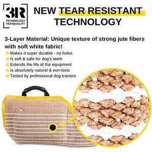 Manchon de morsure professionnel pour dressage de chien-Manchon d'attaque K & 9 en lin robuste, équipement d'agilité certifié pour chiens de travail - Product Image 3