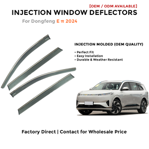 Déflecteurs de fenêtre latérale pare-pluie pour Toyota Cruiser 2019-2020 accessoires auto - Product Image 2