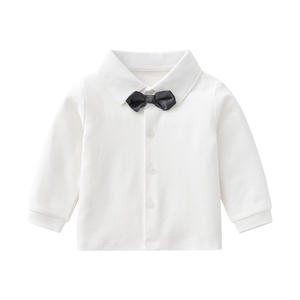 Printemps et automne bébé <span class=keywords><strong>costume</strong></span> solide 100 jours vieux Gentleman bébé garçon costumes pour <span class=keywords><strong>mariage</strong></span> à manches longues bébé costumes - Product Image 2