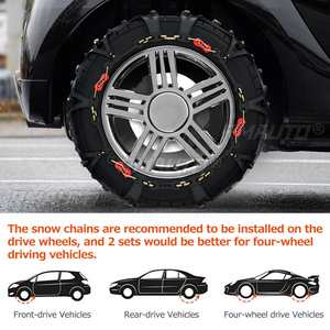 Cadenas Antideslizantes para Nieve, Cadenas para Neumáticos de Invierno, Cadenas para Nieve para Exteriores, Cadenas de Emergencia Antideslizantes para Automóviles, Accesorios para Ruedas de Automóviles - Product Image 3