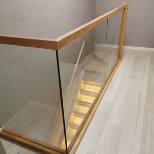 <span class=keywords><strong>Escalera</strong></span> Flotante Recta Moderna de <span class=keywords><strong>Madera</strong></span> Sólida para Exteriores con Barandillas de Vidrio, Cuarto de Almacenamiento, Personalizable en Tamaño <span class=keywords><strong>y</strong></span> Color, Ecológica - Product Image 6