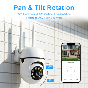 Cámara de Vigilancia WiFi de 2.4GHz en Oferta, Cámara Domo con Almacenamiento en la Nube 355 °   Detección de Movimiento con Visión Nocturna en Color para el Cuidado de Mascotas - Product Image 2