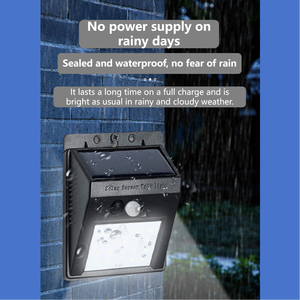 IP65 đánh giá cảm biến chuyển động PIR <span class=keywords><strong>LED</strong></span> năng lượng mặt trời ánh sáng Tường Ngoài Trời vườn thông minh ánh sáng với ánh sáng mặt trời điện cho khu vườn và đường dẫn - Product Image 2