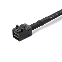 Haute densité 12GB Mini SAS Mini SFF-8643 de SFF-8087 36pin disque dur câble de données veste en Nylon tresse blindage pour serveur informatique