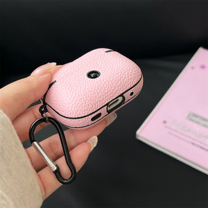 เคสหนัง PU ผิวสัมผัสแบบเรียบง่ายสำหรับ <span class=keywords><strong>Apple</strong></span> airpods 1 2 3 4 Pro 2กล่องชาร์จหูฟังไร้สายสำหรับ airpods Pro 3 - Product Image 3