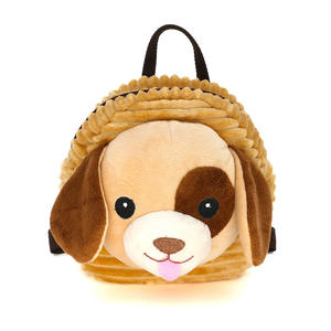 Sac à dos scolaire en peluche 3D personnalisé unisexe, motif animal de dessin animé, excellent prix, sac à dos anti-perte avec fermeture éclair pour enfants, rangement pour collations et jouets - Product Image 1