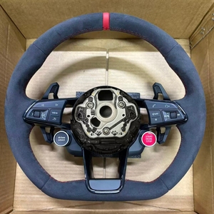Volant en Alcantara cousu à la main pour <span class=keywords><strong>Audi</strong></span> R8 A1 A3 A4 A5 A6 A7 A8 A3 <span class=keywords><strong>TT</strong></span> TTRS Q5 RS3 RS7 Q7 C6 C8 S6 S7 B8 B8.5 B9 S3 S4 - Product Image 1