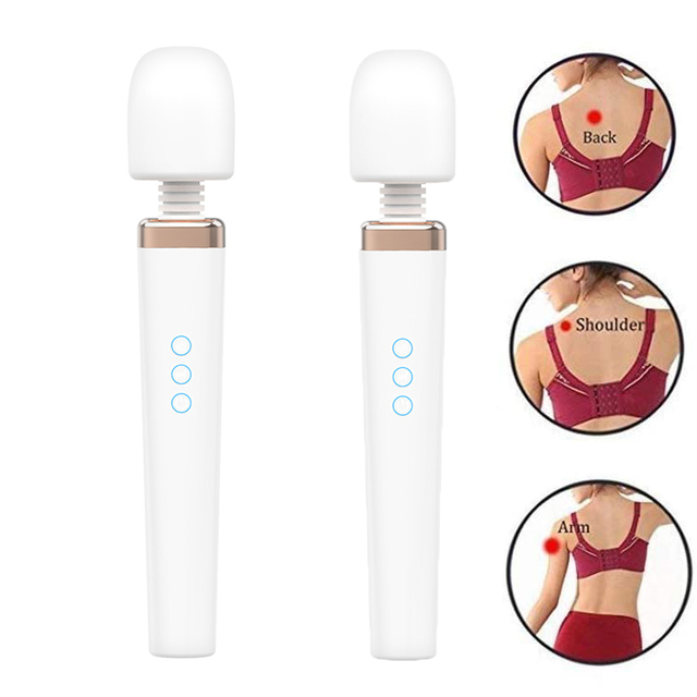Hot Sale Handheld Electric Body Neck Back USB Rechargeable Cellulite Wand Massager Vibrator for Women