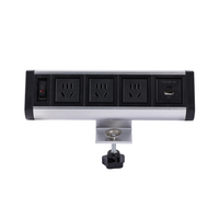Multiprise de bureau avec ports USB, pince de bureau multi-prises, 4 prises, pince de bureau, multiprise de bureau