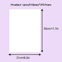 Hongcai 100 hojas A4 papel de sublimación térmica blanco alta tasa de transferencia Compatible con todas las impresoras de inyección de tinta para camisetas