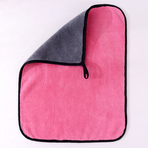 Serviette de nettoyage de voiture en microfibre, en polaire corail 70g, absorbante, séchage rapide, double face, pour intérieur et vitres - Product Image 4