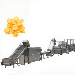 Fabrika özelleştirilmiş yarı otomatik patates cipsi üretim hattı meyve ve sebze cips yapma makinesi - Product Image 6