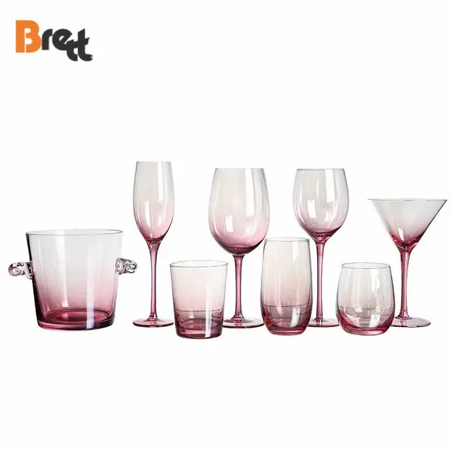 結婚式のガラス製品フレンチステムレス水ウイスキーガラスワインカップグラス