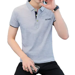 Plus Size Short-sleeved Men T-shirt Korean Version Fashion Youth Men's Wear 2024 Summer Versatile Turn-down T-shirt Shirt