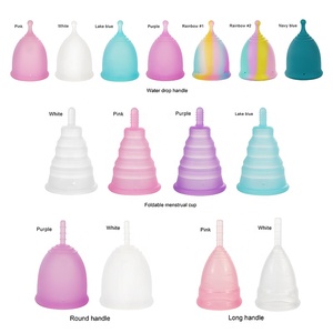 Copa Menstrual de silicona de grado médico de alta calidad personalizada para mujer, copa menstrual orgánica suave para mujer con <span class=keywords><strong>esterilizador</strong></span> de cepillo - Product Image 3