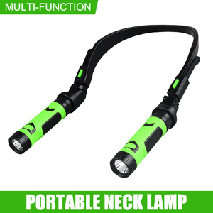 Dual <b>Led</b> Neck <b>Light</b> Rechargeable Battery Plastic Body White <b>Light</b> Outdoor Camping Running Repair <b>Work</b> - Product Image 2