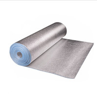 Rouleau d'isolation thermique en mousse EPE avec feuille d'aluminium réfléchissante, barrière thermique, matériau de construction pour toit, mur, sol