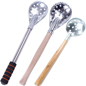 Pala para Hielo de Acero Inoxidable con Mango de Madera, 43 cm y 48 cm, Herramientas para Pesca en Hielo, Equipo para Pesca en Agua Dulce - Product Image 1