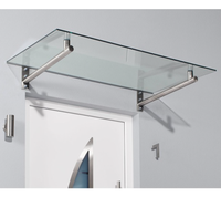 Auvent de balcon rétractable en verre Prima, facile à installer, de haute qualité, anti-poussière et imperméable