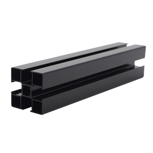 Black Aluminum Profile 50.8x50.8mm 90 Degree Angle <b>Corner</b> <b>Bracket</b> <b>for</b> Structural Assembly - Product Image 1