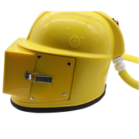 Casco de Sandblasting Reforzado con Fibra de Vidrio, Casco de Protección con Ventana Amplia y Banda Ajustable para la Cabeza, Suministro de Fábrica OEM