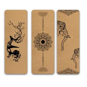 Custom Print TPE Yoga Mats Cork Eco Friendly Private Label Non Slip TPE Yoga Mat Set For Fitness Women