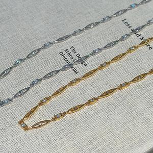 Collar de Plata de Ley S925 con Tres Diamantes en Forma de Gota, Accesorio Diario de Lujo, Simple y Elegante - Product Image 1