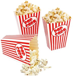 Caja de Cartón Plegable Blanca Clásica de Alta Gama para Regalos Personalizados, Fiestas de Cumpleaños, Palomitas y Comida Caliente, Biodegradable y a la Moda - Product Image 2