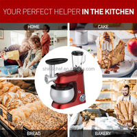 SOHEF OEM Robot Pâtissier Électrique Planétaire 3-en-1, Couleur Personnalisée, 1300W, Écran LCD, Bol en Acier Inoxydable 5L, Entièrement en Cuivre