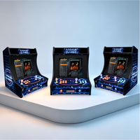 Mini borne d'arcade de forme rétro classique, machine de jeu rétro interactive à deux joueurs, fonctionnant à pièces, pour usage commercial en magasin