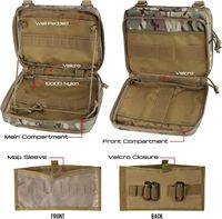 Sac organisateur d'outils utilitaires compacts personnalisés pochette Tactic Molle sac Admin Tactical First Aid Kit Bag