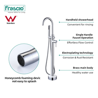 Frascio filigrane laiton vente chaude système de douche salle de bain robinet sur pied douche eau chaude bain et robinets de douche