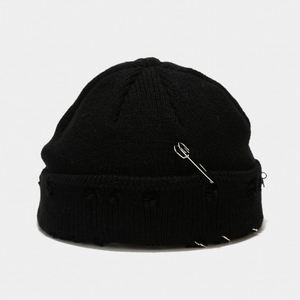 Gorro de Invierno Unisex Versátil, Gorro de Punto Moderno de Color Sólido, Gorro Simple sin Borde, 100% Acrílico, para Negocios y Viajes - Product Image 5