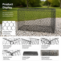 Panier gabion en treillis métallique hexagonal galvanisé à chaud de haute qualité, pliage, découpe et soudage pour murs de soutènement et pentes