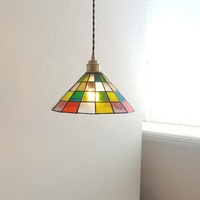 Lustre carré en verre fait main coloré en forme de Rubik's Cube, moderne, pour salon, salle à manger, chambre, bar, décoration