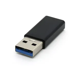 Convertidor de adaptador de corriente USB 180 tipo A macho A tipo C hembra, 3,0 grados