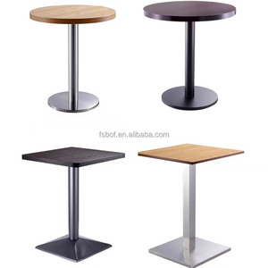 Bases de Mesa de Acero Inoxidable: Múltiples Estilos de <span class=keywords><strong>Base</strong></span> (Redondas/Cuadradas) para Mesas de Restaurante/Cafetería - Product Image 5
