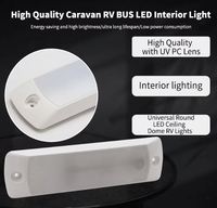 Plafonnier LED 12V pour caravane, camping-car, remorque, bus, éclairage intérieur automobile