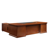 Grands bureaux de direction en placage MDF, style chinois classique, pour PDG, directeurs et patrons, mobilier de bureau de luxe pour design d'intérieur.