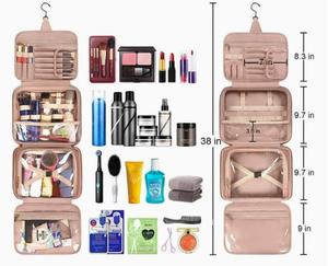 Waterproof PU Leather Cosmetic Bag High Quality Toiletry Organizer Portable Travel <b>Makeup</b> Pouch Durable <b>Case</b> for Men & Women - Product Image 4