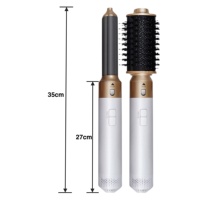 Sèche-cheveux de voyage SUPERA Ionic 6-en-1 multi-styler en métal 1000W avec boucleur automatique pour usage extérieur et hôtelier
