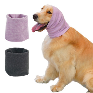 Chongtapet Dog Neck Warmer Winter Warm Anti-Anxiety <b>Scarf</b> For <b>Large</b> Dogs Purple And Gray - Product Image 1