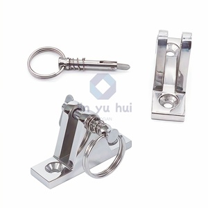 Charnière <span class=keywords><strong>de</strong></span> pont marine robuste en acier inoxydable 316 avec loquet intégré et anneau <span class=keywords><strong>de</strong></span> traction, antirouille <span class=keywords><strong>pour</strong></span> utilisation en eau salée sur yacht - Product Image 2