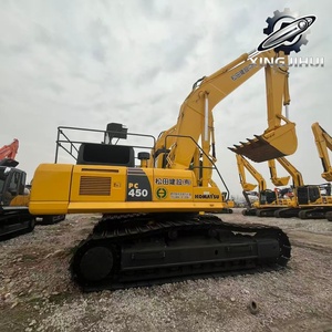 Excavadora usada Komatsu PC450 de 45 toneladas, marca japonesa, con motor Cummins, excavadora de segunda mano, excavadora grande de cadenas, procedente de Japón. - Product Image 1