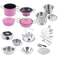 Jeu de cuisine préscolaire pour enfants Jeu de jouets de cuisine Batterie de cuisine de qualité alimentaire pour enfants